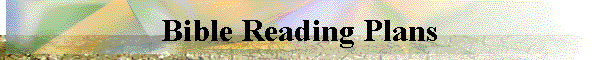  Bible Reading Plans 